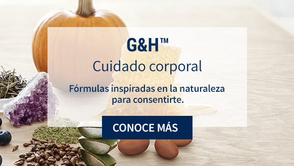 Imagen con una variedad de ingredientes inspirados en la naturaleza y combinadas para consentirte entre ellos, hay una calabaza, aloe, semillas. Productos Amway para el cuidado corporal.